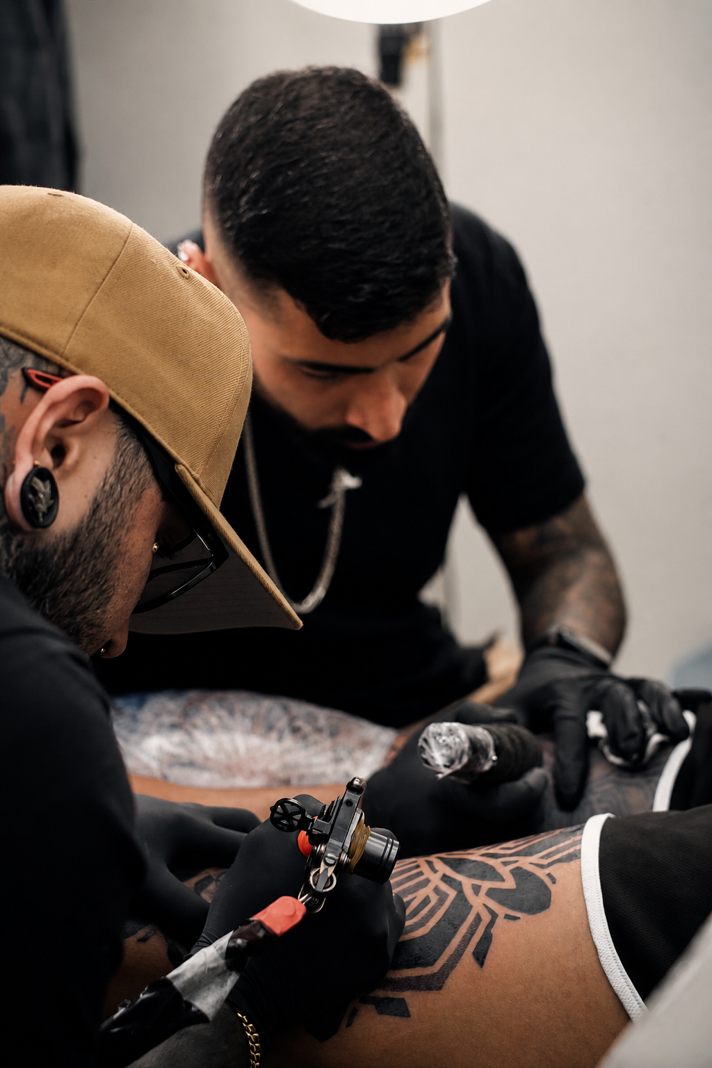Guest tattoo artist working inside Ink Society Collective Dublin.